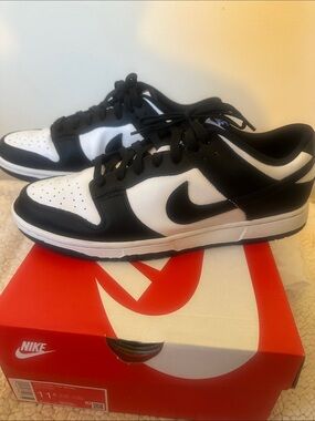 Nike Dunk Low Retro Sneakers in ‘Panda’ w/Box